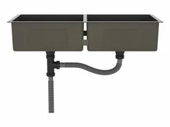 Hicksville Fregadero hecho a mano acero inoxidable < Garden Furniture