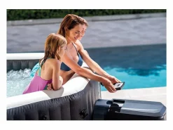 Intex Spa Hinchable * Hidromasaje hinchable SPA 28458 201x71 Jet y Bubble Deluxe Negro
