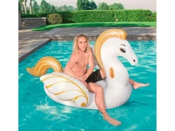 Basic Accesorio Piscina|Deportes Náuticos | Hinchable caballo Pegaso Bestway con asas 231 x 150 cm