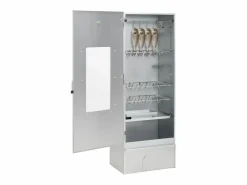 Barbacoa | Horno ahumador astillas madera acero galvanizado 44,5x29x110 cm ES458874