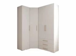 Armario * Inova 3 armario con puertas batientes 236,7/182/47 Blanco / Dorado