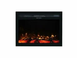 Chimenea|Chimenea | Insert eléctrico INFINITY para chimenea eléctrica - fuego premium - empotrada - 66x14x50 cm - chimenea LED con calefacción 750/1500 W