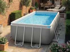 26792 Prism Metal Frame piscina elevada 488x244x107 cm < Intex New
