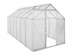 Invernadero de policarbonato "Basilic" - 7,03 m² - Gris < Habitat et jardin Hot