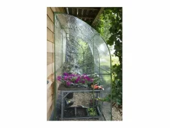 Invernadero de Jardín de Pared 2m² H215x200x100cm, Estructura Metálica Ø16mm, PVC Transparente 1mm, Puerta con Cremallera < NATURE Sale