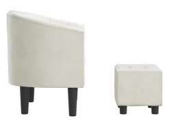 Jalkar Sillón con taburete cuero sintético < Garden Furniture Sale