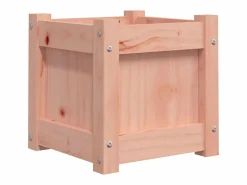 Jardinera madera maciza de abeto Douglas 31x31x31 cm < Clicnbuy New