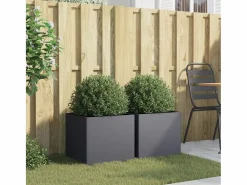 Jardineras 2 unidades acero laminado en frío antracita 42x40x39 cm < Clicnbuy New