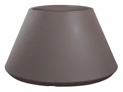 Jarrón de resina para plantas de interior y exterior diseño redondo cónico d.60x35h Stromboli Tortora < Sale