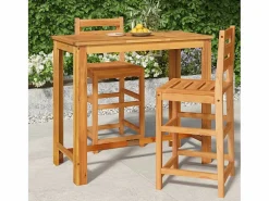 Jean-Alphonse Mesa alta de jardín madera maciza de acacia 120x60x105 cm < Garden Furniture Hot