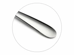 Amefa Cubierto * Juego de cubiertos Nymphéa de 24 piezas de acero inoxidable con líneas curvas y fluidas Plateado