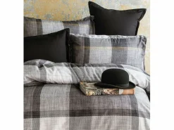 Blanc avenue Ropa De Cama|Juego De Sábanas | Juego de funda de edredón 240x220 cm+ 2 fundas de almohada 63x63cm de satén de algodón "Dunloe"