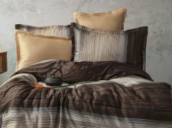 Blanc avenue Ropa De Cama|Juego De Sábanas * Juego de funda de edredón 240x220 cm+ 2 fundas de almohada 63x63cm de satén de algodón "Gerard" Multicolor
