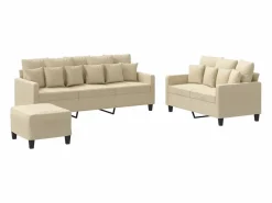 Juego de sofás con cojines 3 piezas tela < Clicnbuy Sale