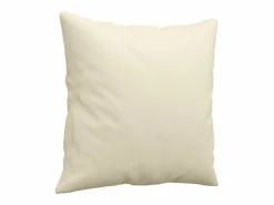 Clicnbuy Conjunto Sofás * Juego de sofás con cojines 3 piezas cuero sintético color Crema