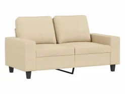 Clicnbuy Conjunto Sofás * Juego de sofás 3 piezas tela color Crema