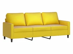Clicnbuy Conjunto Sofás * Juego de sofás 4 piezas terciopelo Amarillo