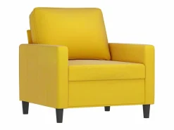 Clicnbuy Conjunto Sofás * Juego de sofás 4 piezas terciopelo Amarillo
