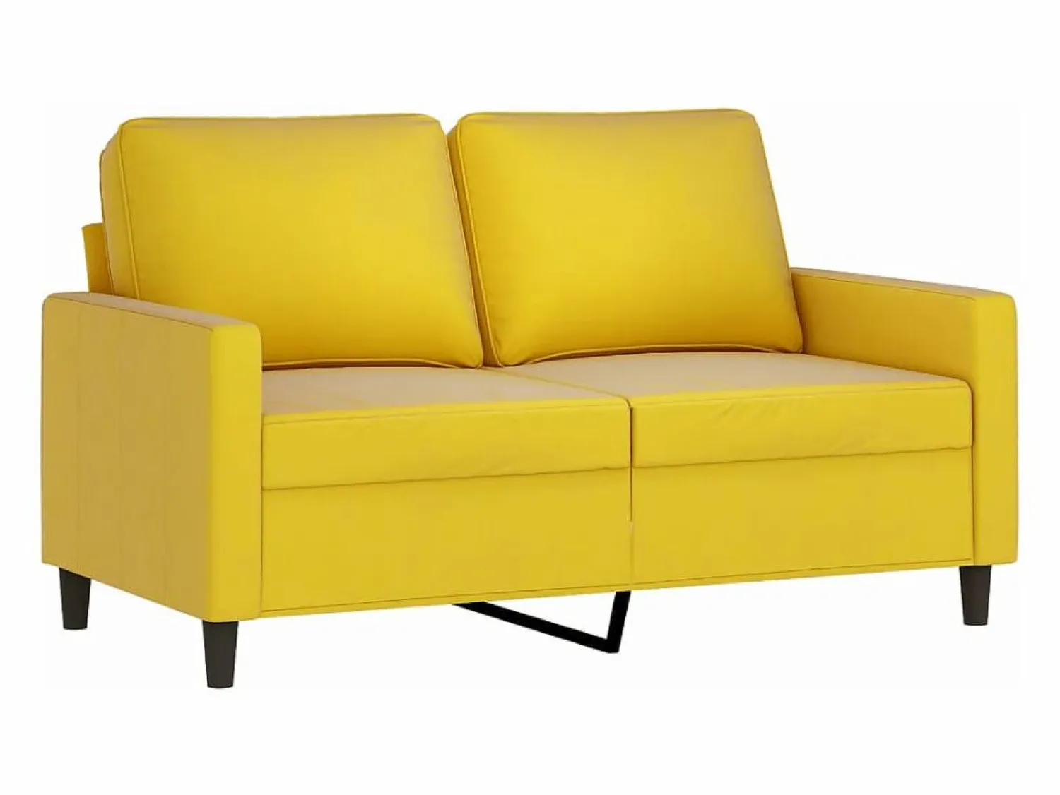 Clicnbuy Conjunto Sofás * Juego de sofás 4 piezas terciopelo Amarillo