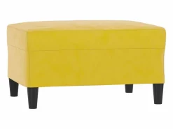 Clicnbuy Conjunto Sofás * Juego de sofás 4 piezas terciopelo Amarillo