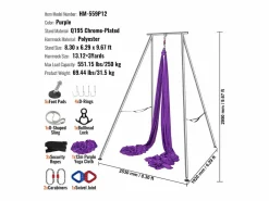 Esterillas De Yoga | Kit de Columpio de Yoga SucceBuy, con Soporte y Hamaca Aérea, Capacidad de 250 kg, Armazón de Yoga