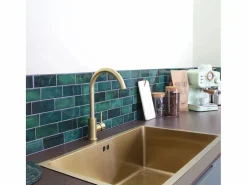 Kiwo mezclador para fregadero oro cepillado < Essebagno