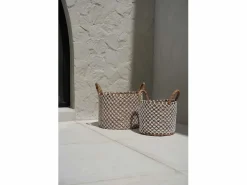 La Cesta de Macramé con Costura Cruzada - L < Bazar Bizar Clearance