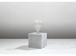 Lampada da Tavolo Grigio E27 Lámpara de sobremesa E27 < Sollux Lighting