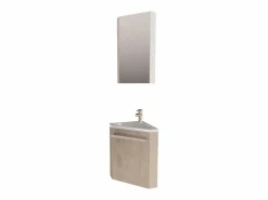 Lavabo rinconero SKINO + lavabo + armario con espejo < Hot