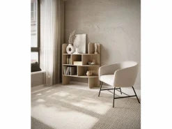 Librería con estantes abiertos – 120 cm – Efecto roble – CONTLE < SELSEY Outlet