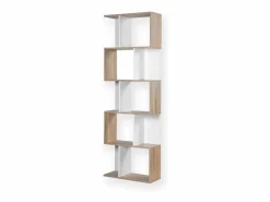 Calicosy Librería | Librería múltiples estantes Alt. 180cm - Acabado madera y blanco