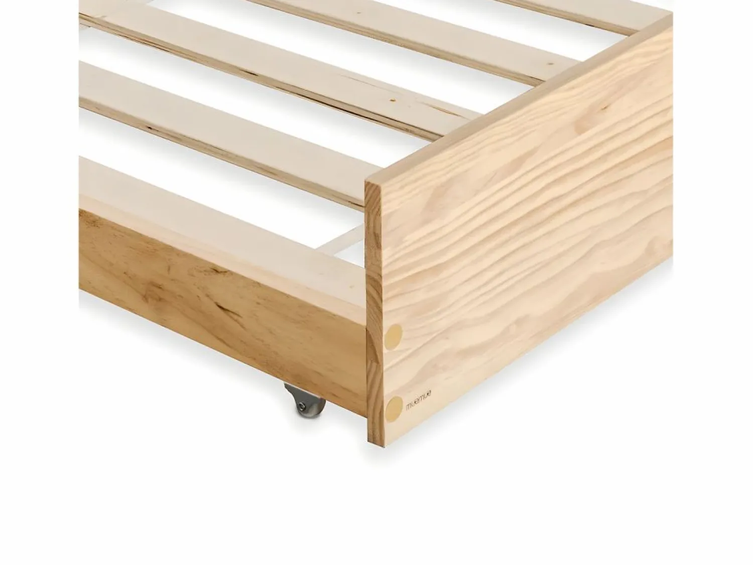 Cama Litera | Litera + cama de arrastre madera pino 90x190/90x190cm