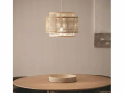 Ledkia Lámpara Suspendida | Lámpara Colgante Bambú Bangkal Natural