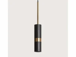 Ledkia Lámpara Suspendida | Lámpara Colgante Metal Lumen Negro