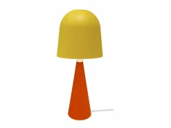 TOSEL Lámpara De Mesa * Lámpara de noche ,metal,madera,AMARILLO,A37xD17xP17cm Amarillo claro