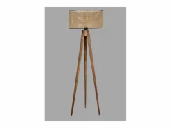 Concept-Usine Lámpara De Pie * Lámpara de pie de diseño en madera ROMANE 153cm Marru00f3n