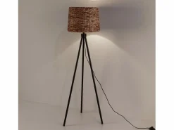 VS Venta-stock Lámpara De Pie * Lámpara de pie Kiomi de alga marina y metal, altura 144 cm Beige