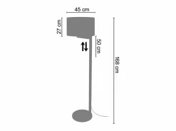 TOSEL Lámpara De Pie | Lámpara de Pie ,madera,natural,A168xD 45xP45cm
