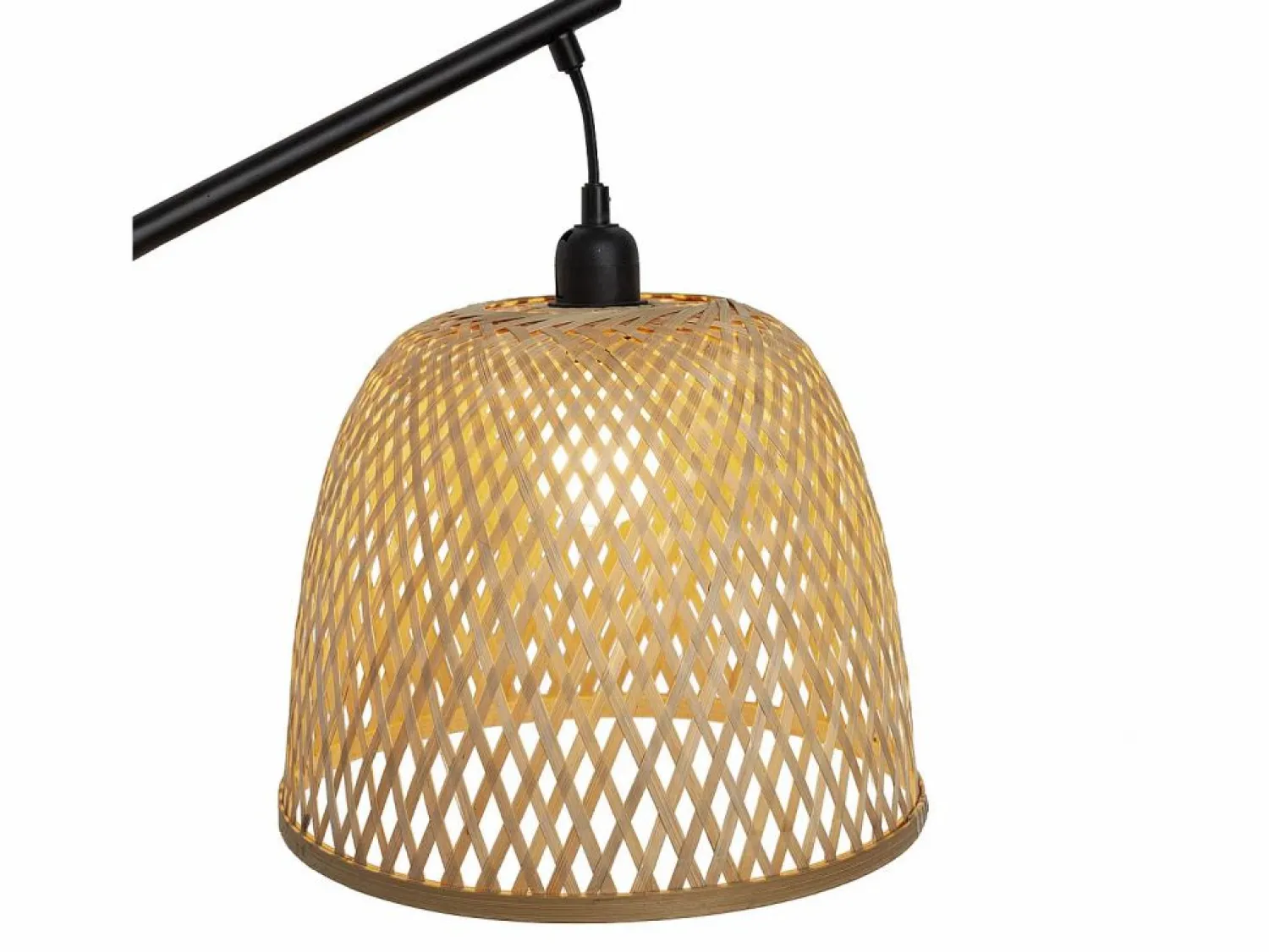 VS Venta-stock Lámpara De Pie | Lámpara de pie Umiko de Bambú, altura 156 cm