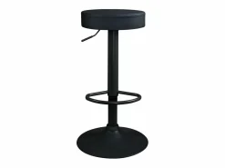 Kayelles Muebles De Bar|Taburete Alto * Lote de 2 taburetes de bar redondos s, asiento de símil cuero acolchado, giratorio y altura regulable YO ( integral) Negro