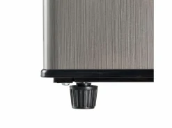 DripeX Electrodomésticos De Frío * 106L Silver+Negro Negra, con partición de vidrio y pies ajustables, 7 temperatura, -25 ~ 10 ℃, clase de eficiencia energética Plateado
