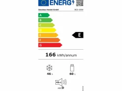 DripeX Electrodomésticos De Frío * 106L Silver+Negro Negra, con partición de vidrio y pies ajustables, 7 temperatura, -25 ~ 10 ℃, clase de eficiencia energética Plateado