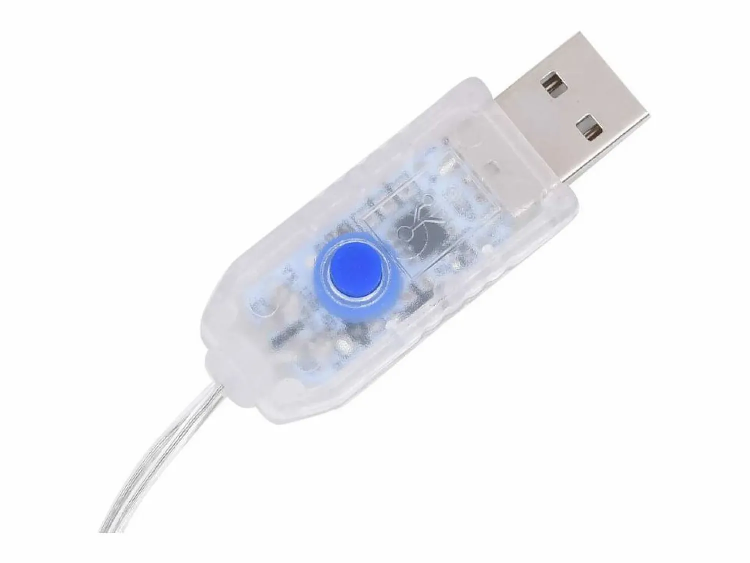 vidaxl Guirnalda Luminosa * Luces estrella y luna 138 LEDs azul con control remoto