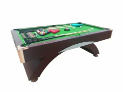 Mesa de billar moderna de 8 pies con bancos de almacenamiento - Poseidón < ELITESHOPPING Sale