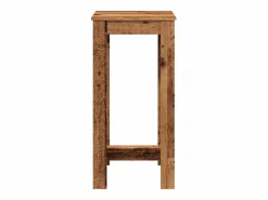 Clicnbuy Mueble Bar | Mesa alta de bar madera de ingeniería envejecida 51x50x103,5 cm
