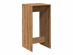 Clicnbuy Mueble Bar | Mesa alta de bar madera ingeniería roble artisian 51x50x103,5cm