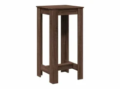 Clicnbuy Mesa Alta * Mesa alta de bar madera ingeniería marrón roble 51x50x103,5 cm Marru00f3n