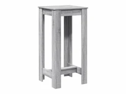 Clicnbuy Mesa Alta * Mesa alta de bar madera ingeniería Sonoma 51x50x103,5 cm Gris