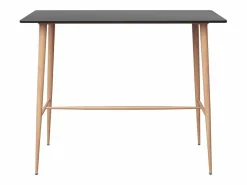 Clicnbuy Mesa Alta * Mesa alta de cocina 120x60x105 cm Negro