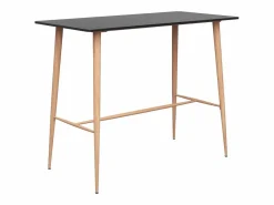 vidaxl Mesa Alta * Mesa alta y taburetes de bar 7 piezas y gris Negro